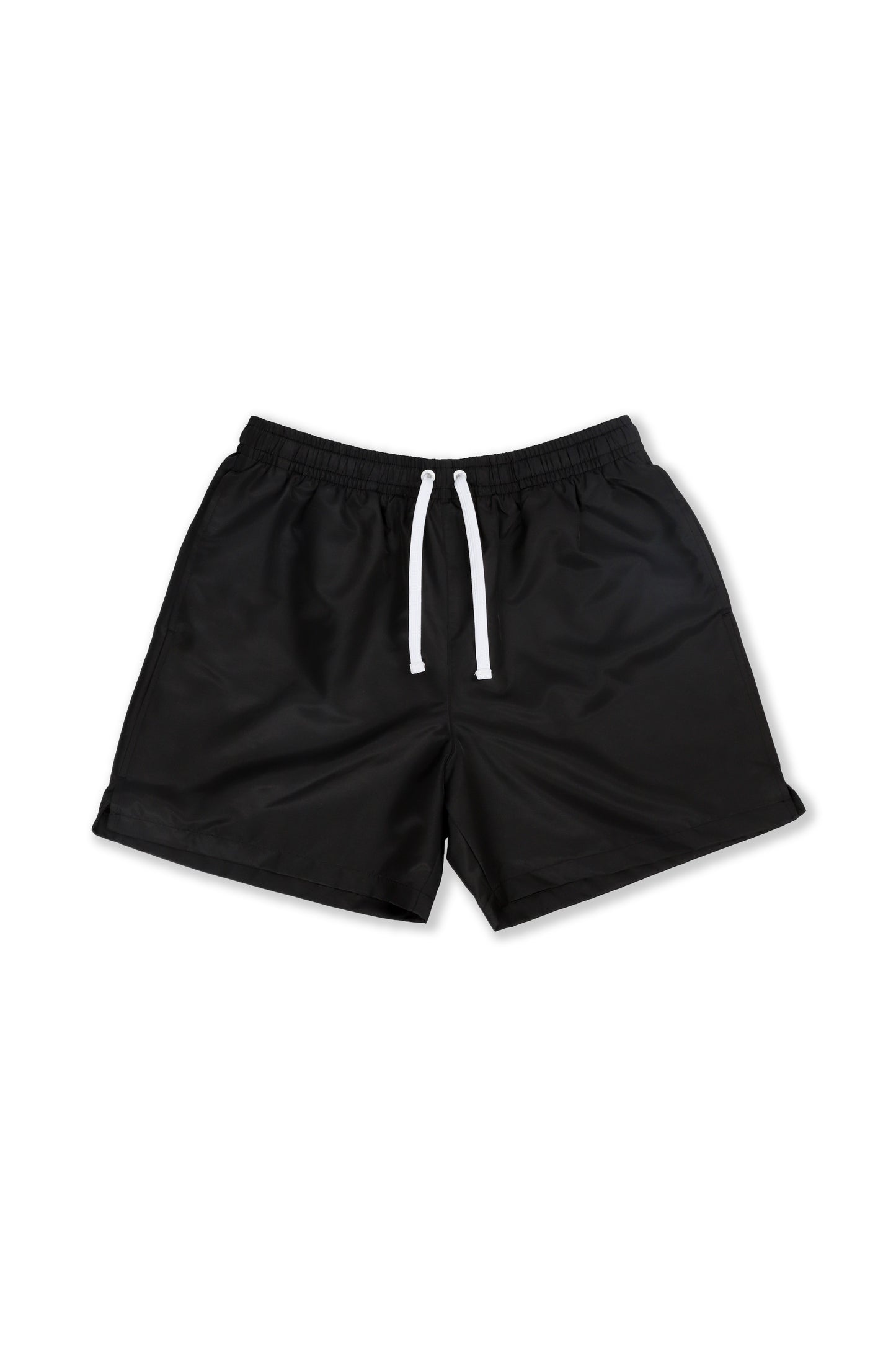 Shorts negros de NYLON (con su logotipo): ¡12 por $240!