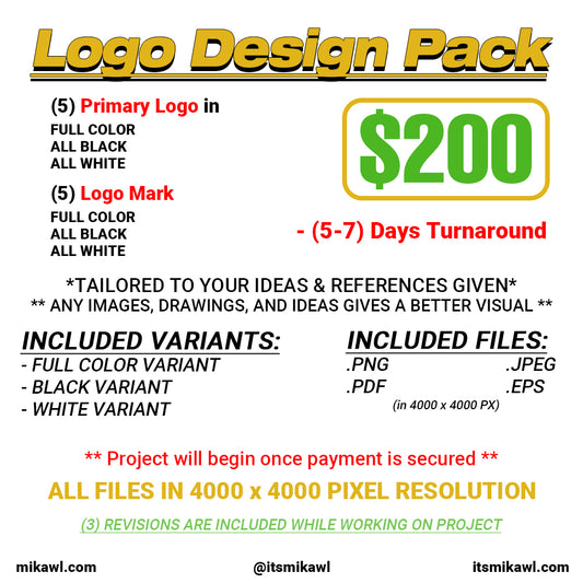 Logo Design Package $200