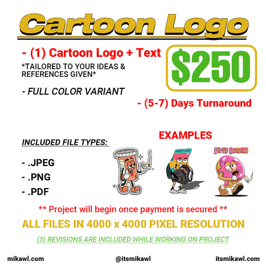 Cartoon Design $250