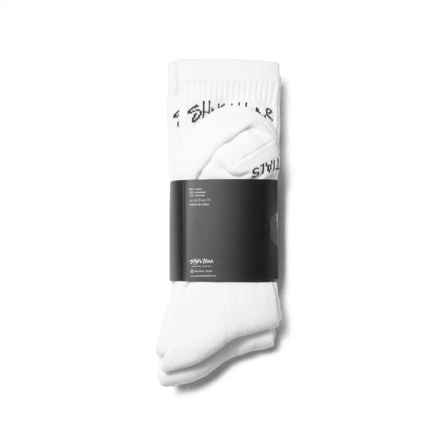 Shaka Wear Essential Socks (White)