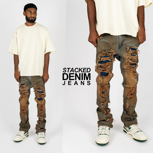 Distressed Denim Jeans "FRONTO" (Sold Blank)  *LIMITED QTY*