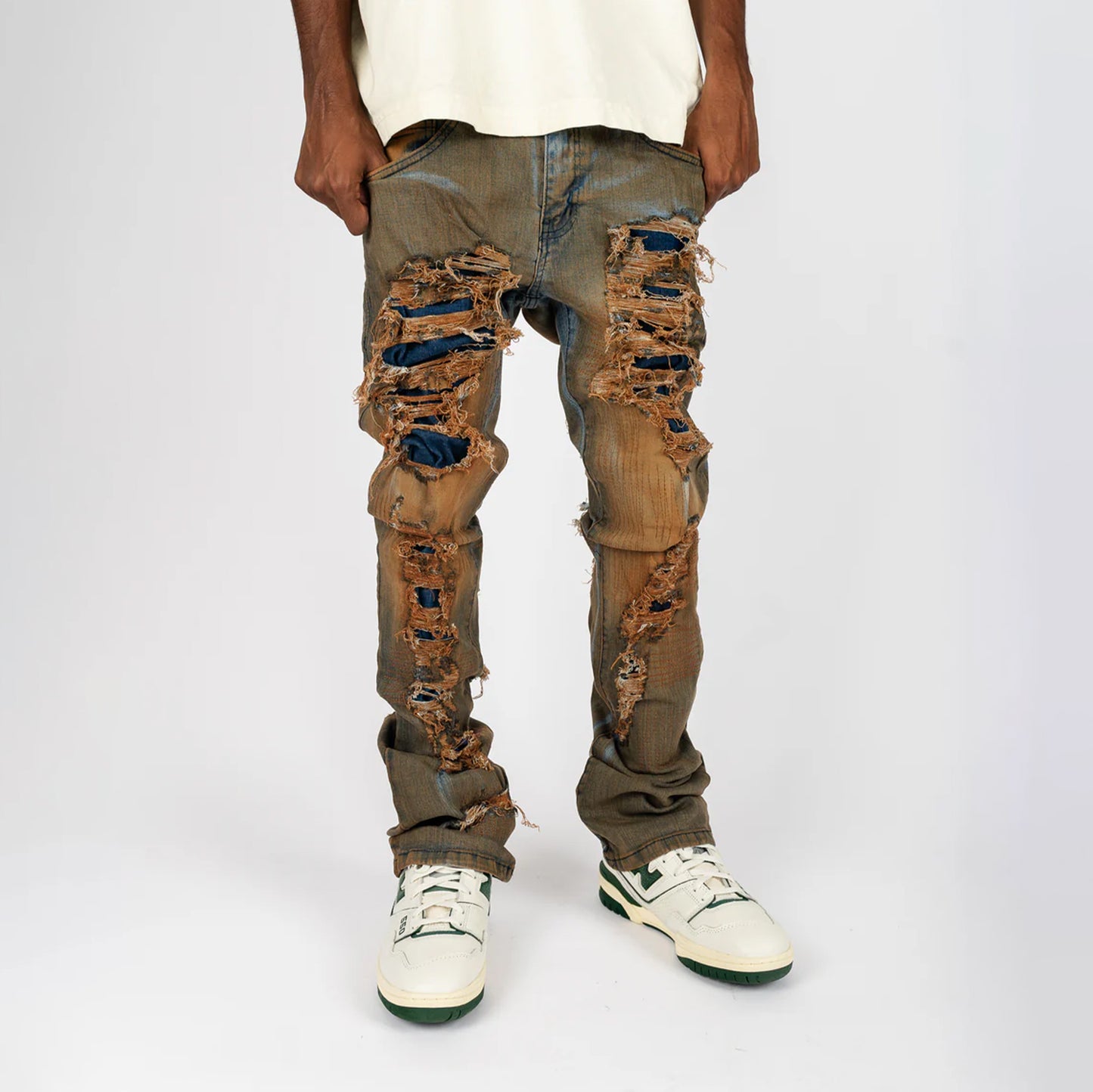 Distressed Denim Jeans "FRONTO" (Sold Blank)  *LIMITED QTY*